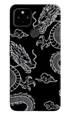Twin Dragons Google Pixel 4A Hard Case Back Cover by Casekaro