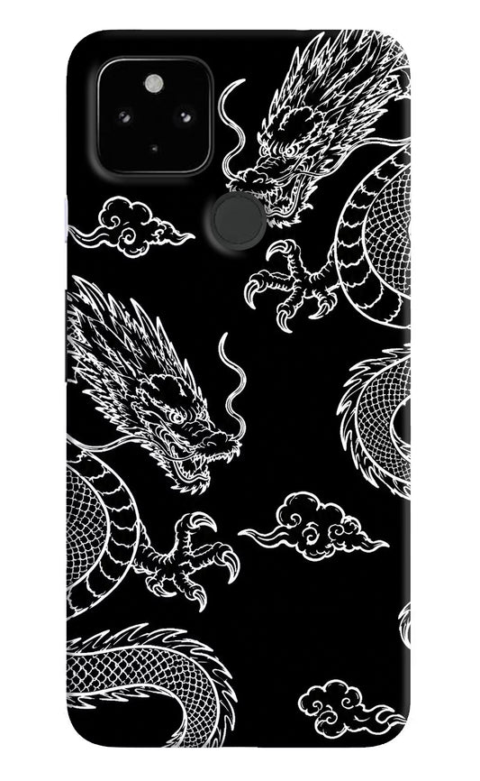 Twin Dragons Google Pixel 4A Hard Case Back Cover by Casekaro