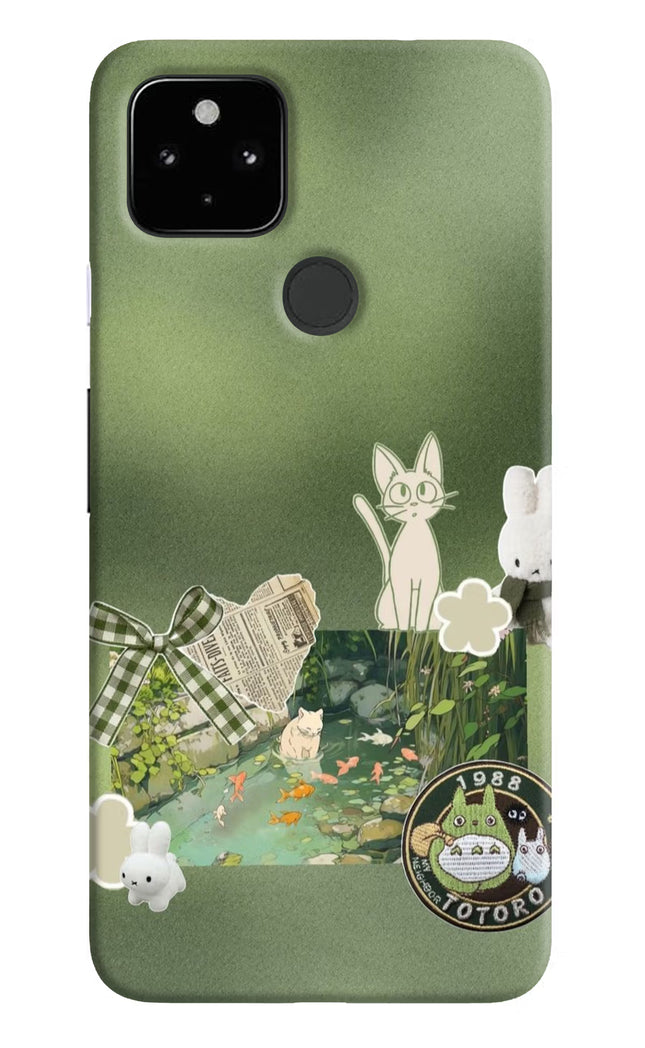 Aesthetic anime Google Pixel 4A Hard Case Back Cover by Casekaro