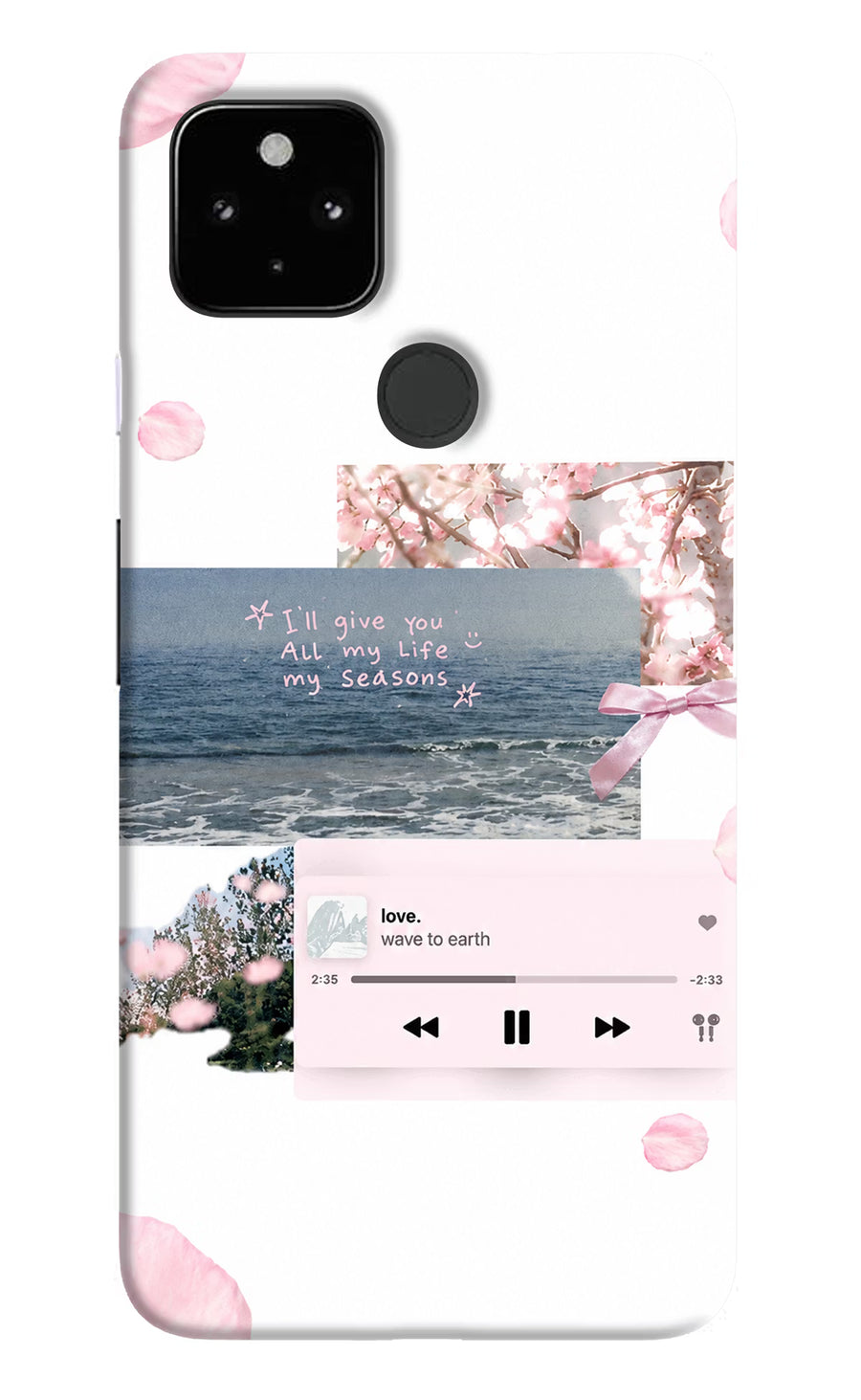 Wave to earth Google Pixel 4A Back Cover, Hard case
