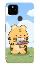 Tiger Treat Google Pixel 4A Hard Case Back Cover by Casekaro