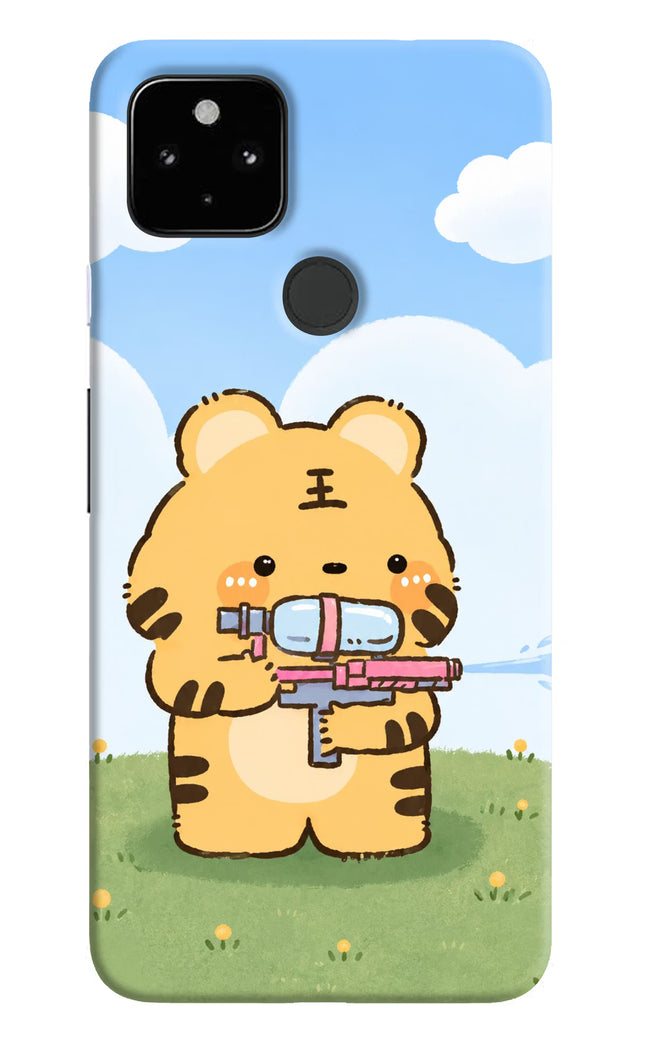 Tiger Treat Google Pixel 4A Hard Case Back Cover by Casekaro