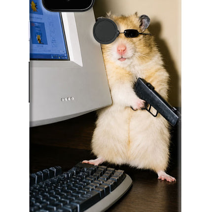 Hacker Hamster Google Pixel 4A Hard Case Back Cover by Casekaro