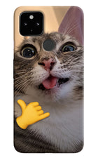 Silly Cat Call Google Pixel 4A Hard Case Back Cover by Casekaro