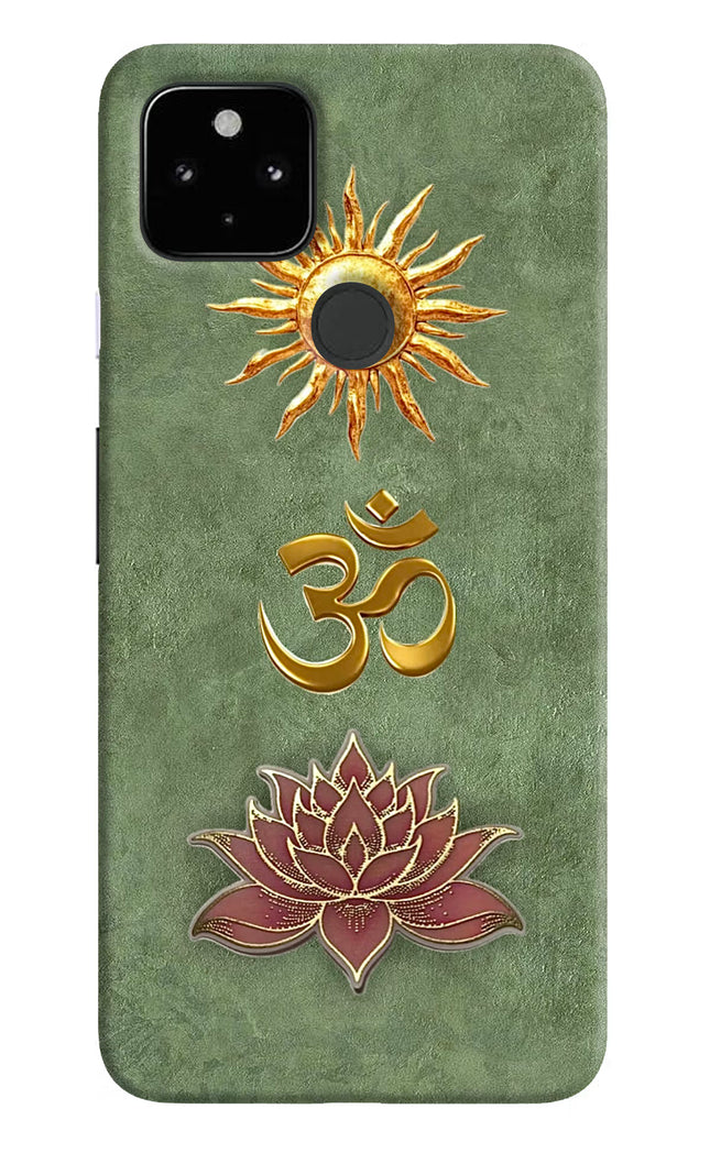 Om & Lotus Google Pixel 4A Back Cover
