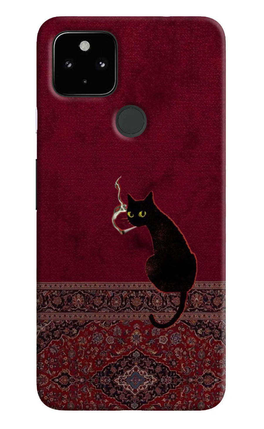 Midnight Cat Google Pixel 4A Back Cover, Hard case