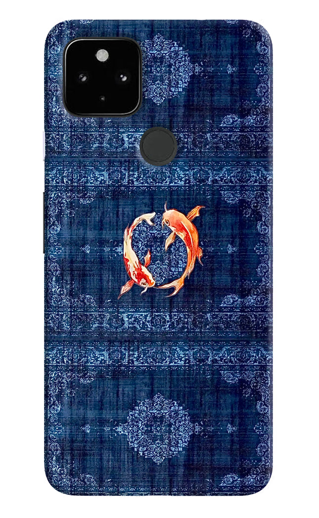 Koi Blue Google Pixel 4A Hard Case Back Cover by Casekaro
