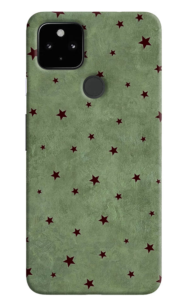 Green Stars Google Pixel 4A Hard Case Back Cover by Casekaro