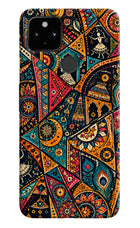 Folk Print Google Pixel 4A Back Cover