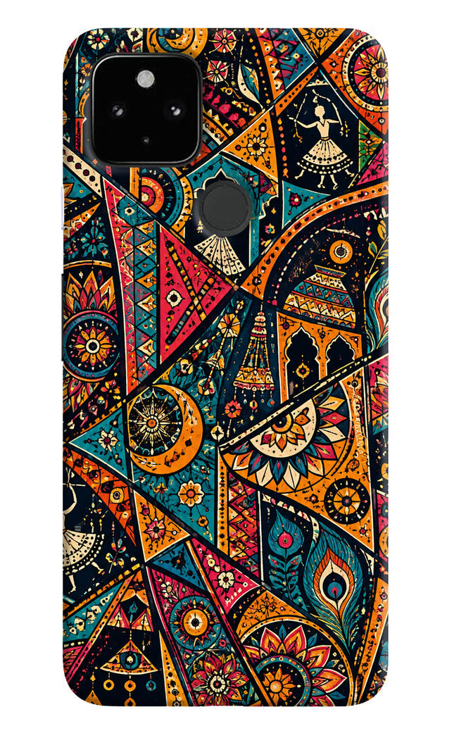 Folk Print Google Pixel 4A Hard Case Back Cover by Casekaro