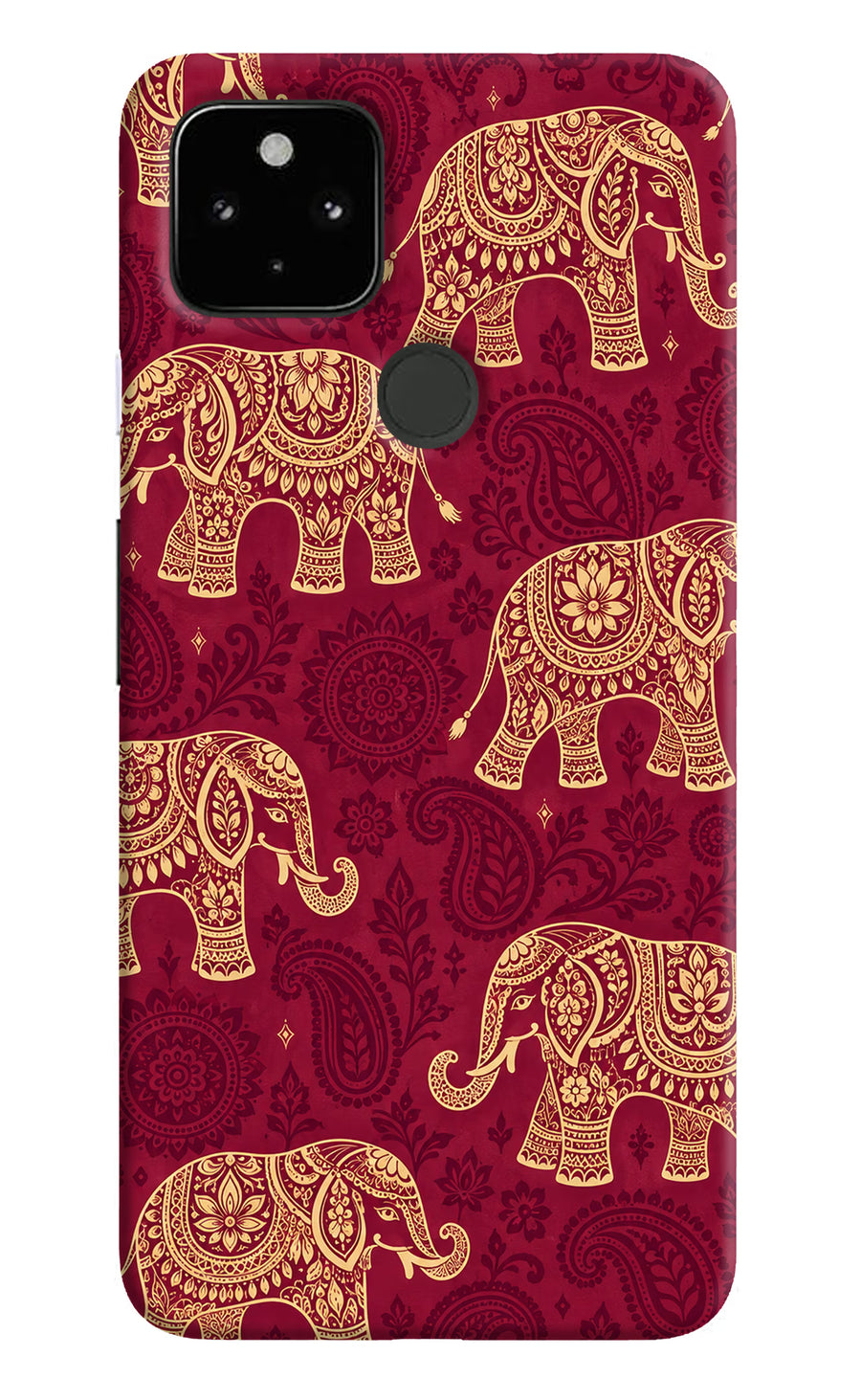 Maroon Elephant Google Pixel 4A Back Cover, Hard case