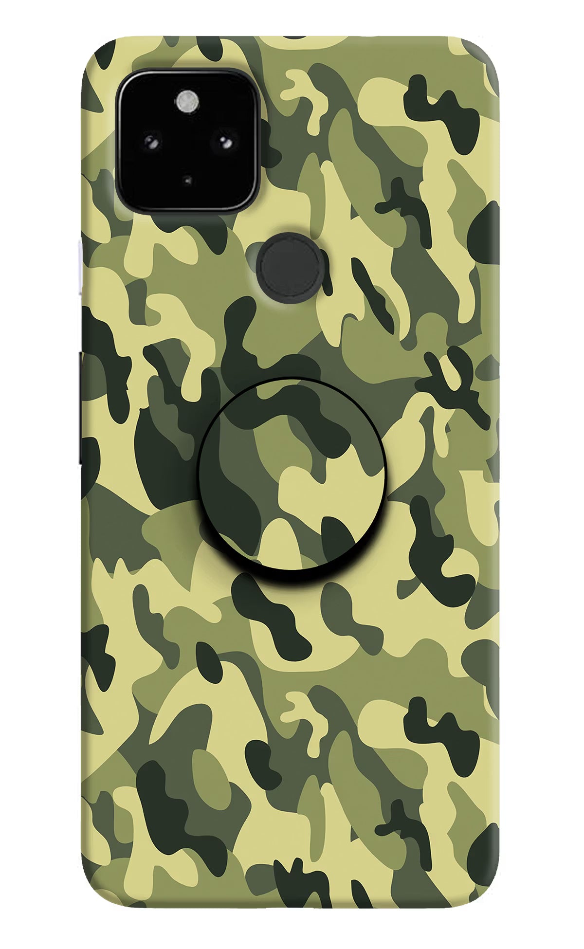 Camouflage Google Pixel 4A Pop Case by Casekaro