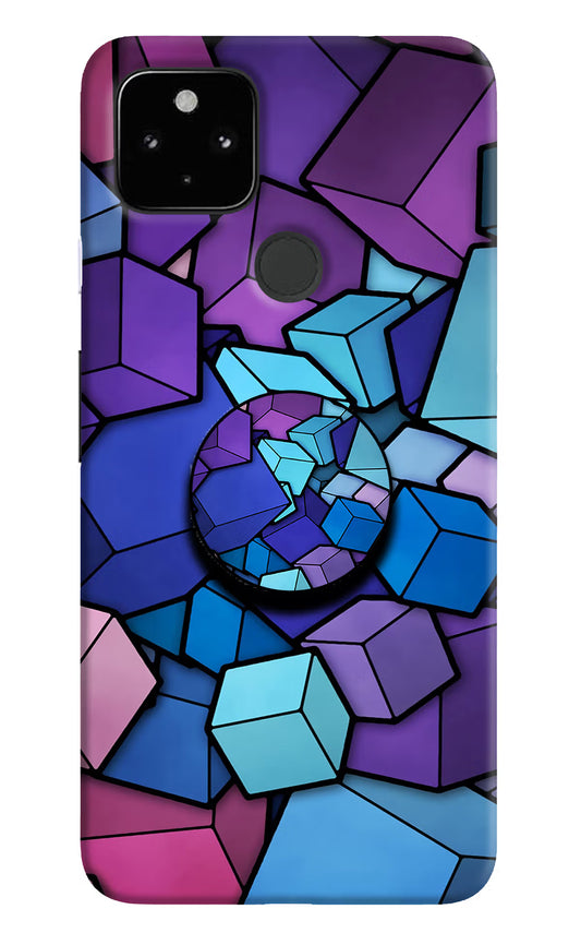 Cubic Abstract Google Pixel 4A Pop Case by Casekaro