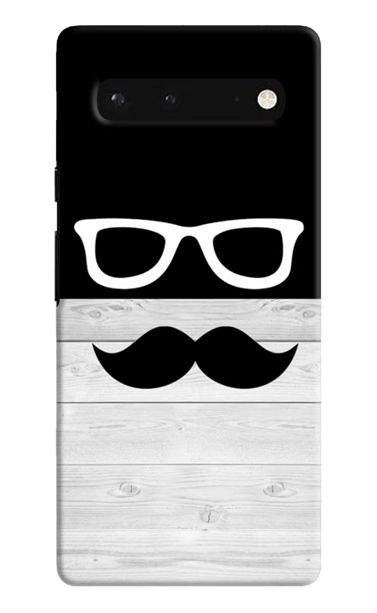 Mustache Google Pixel 6 Hard Case Back Cover by Casekaro