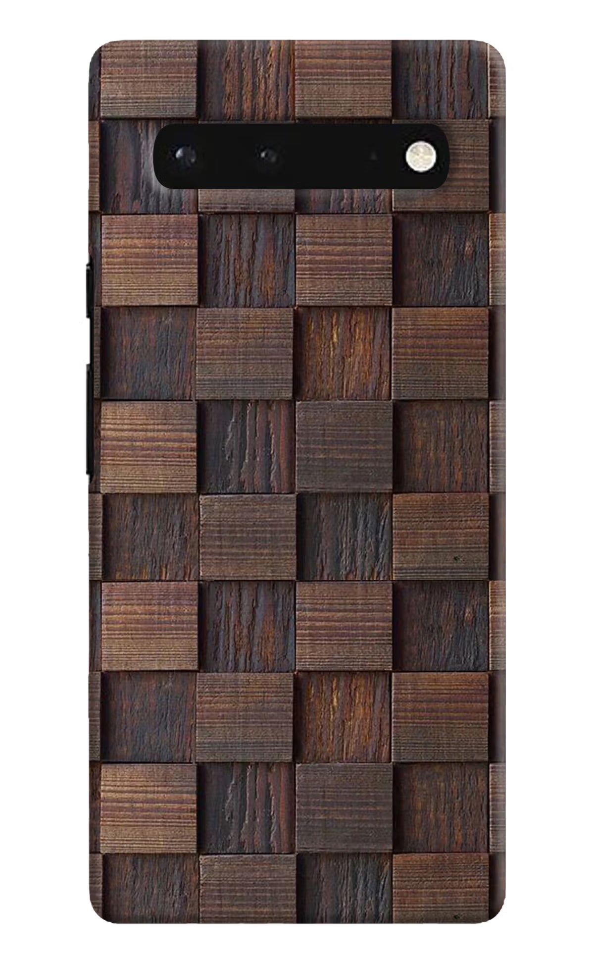 Wooden Cube Design Google Pixel 6 Hard Case Back Cover by Casekaro