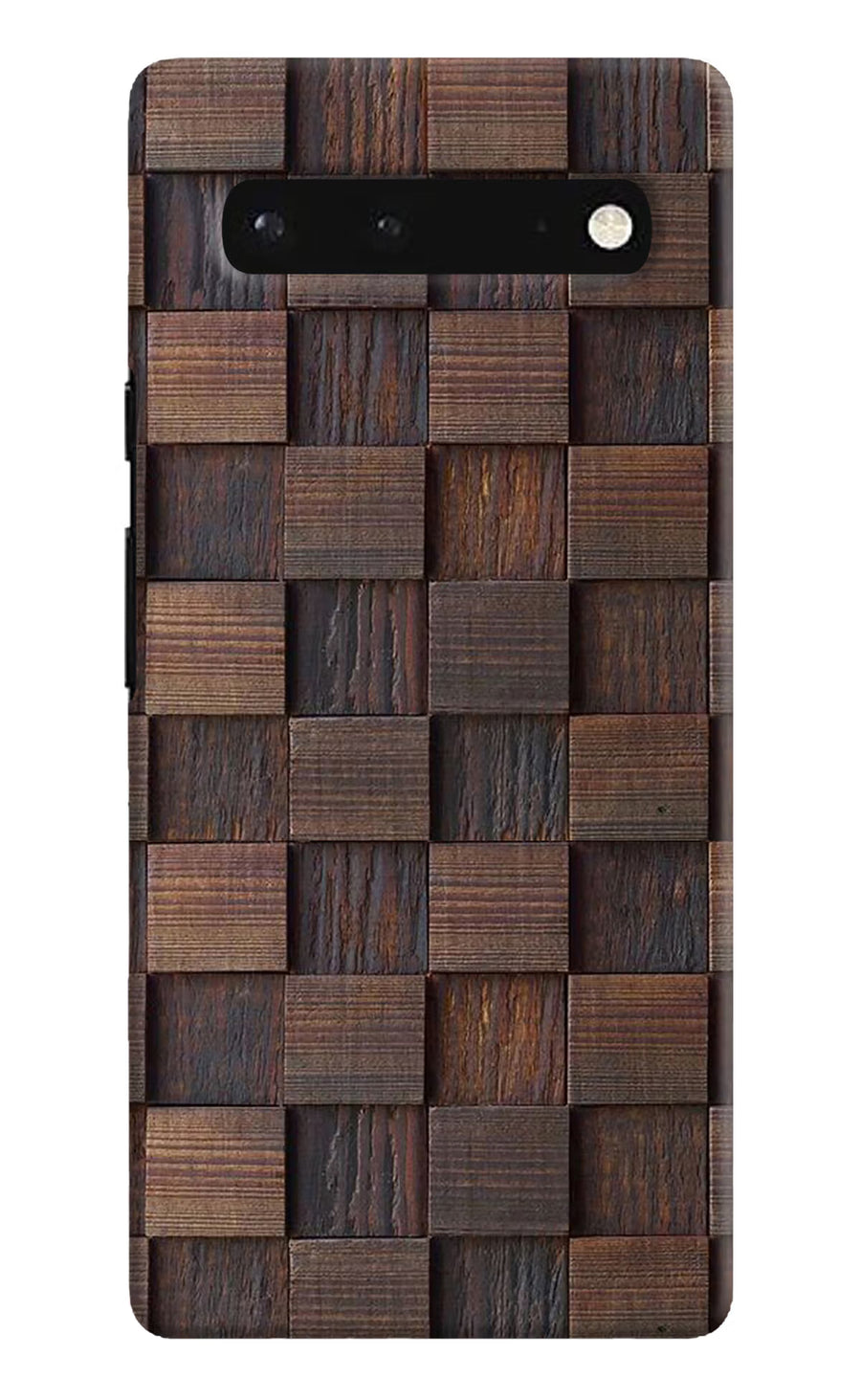 Wooden Cube Design Google Pixel 6 Back Cover, Hard case