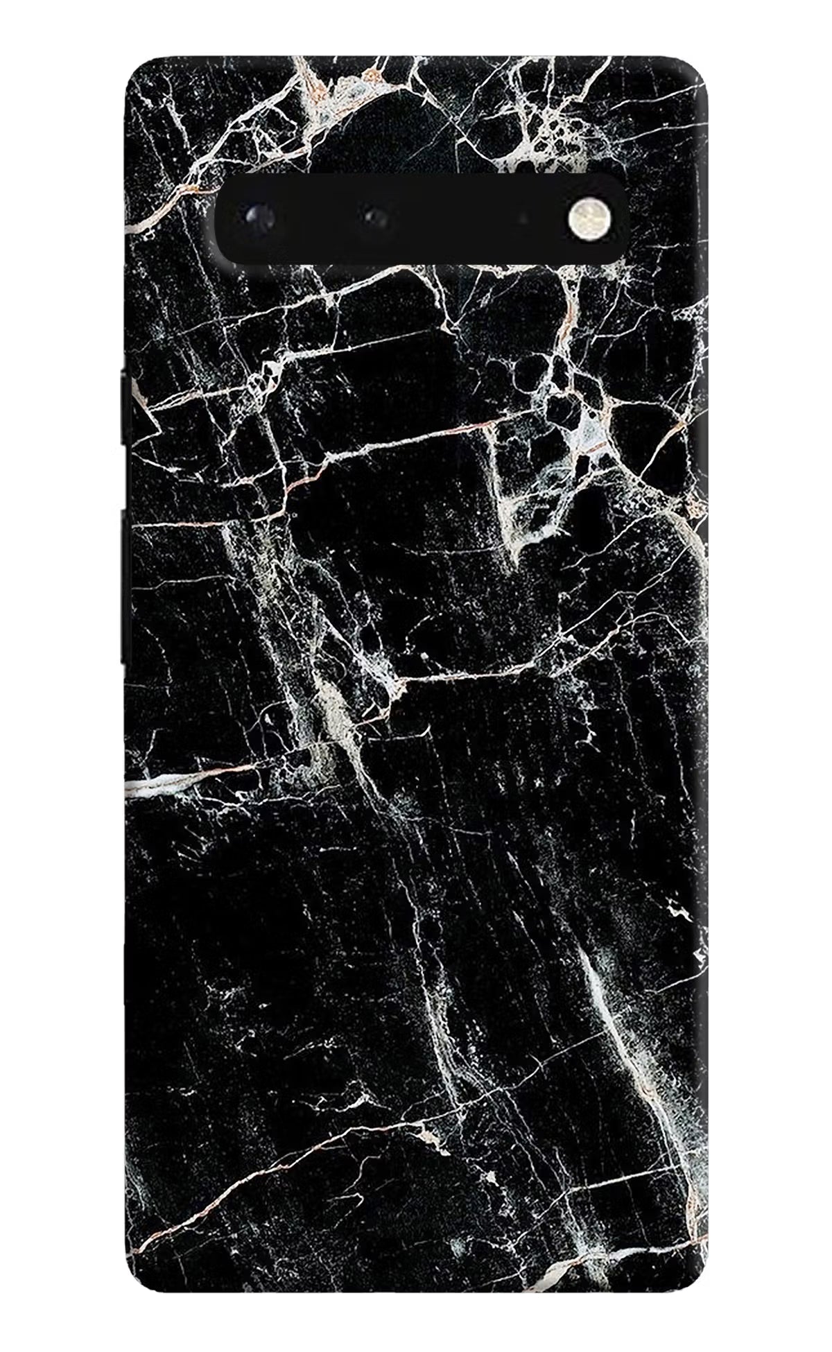 Black Marble Texture Google Pixel 6 Hard Case Back Cover by Casekaro