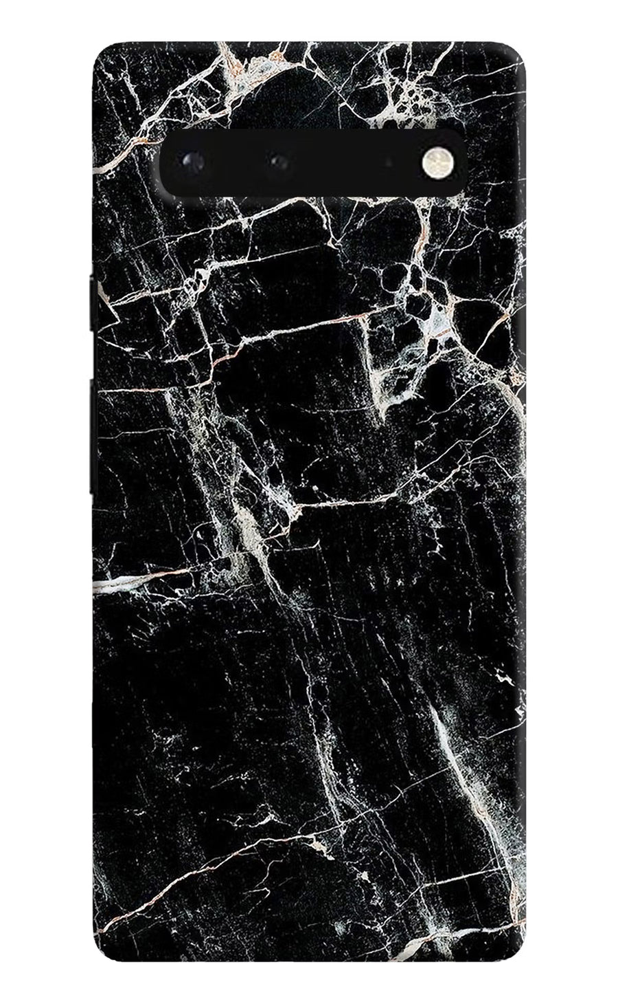 Black Marble Texture Google Pixel 6 Back Cover, Hard case