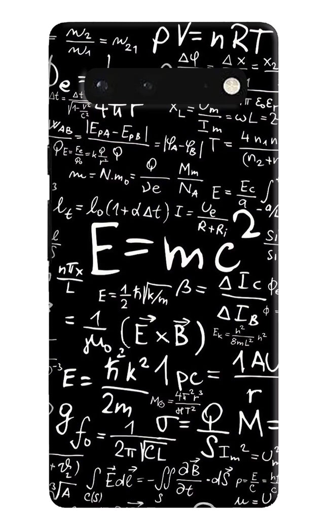 Physics Formula Google Pixel 6 Hard Case Back Cover by Casekaro