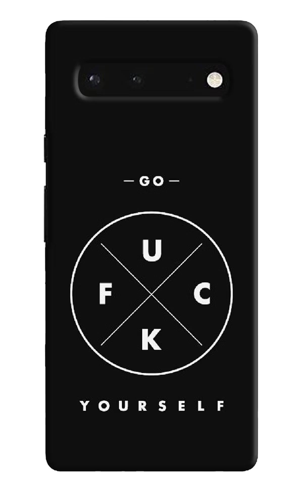 Go Fuck Yourself Google Pixel 6 Hard Case Back Cover by Casekaro