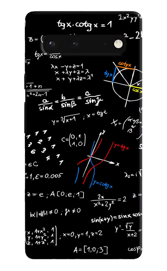 Mathematics Formula Google Pixel 6 Hard Case Back Cover by Casekaro