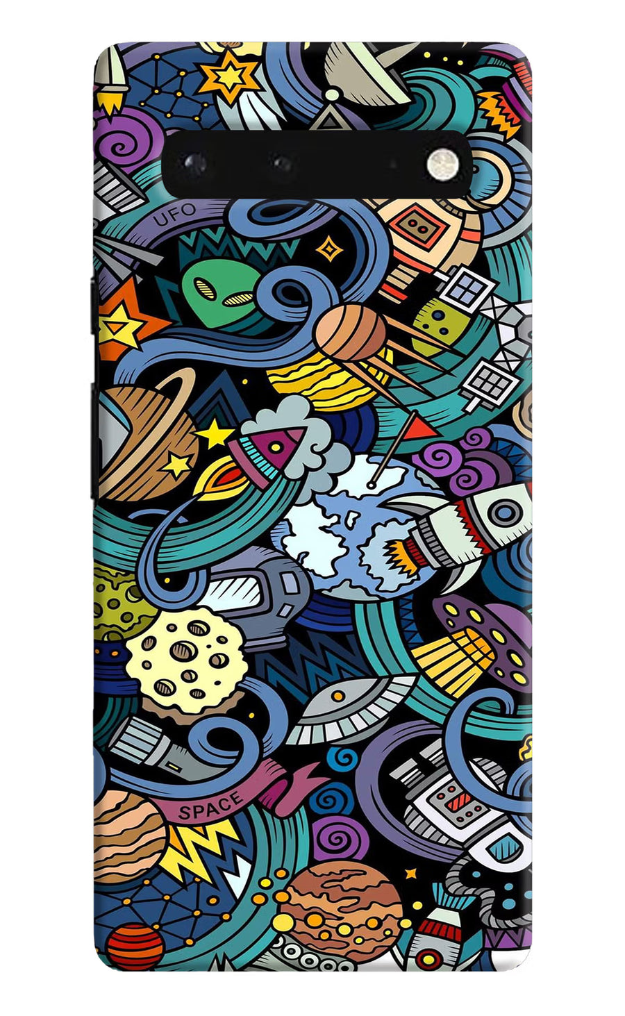 Space Abstract Google Pixel 6 Back Cover, Hard case