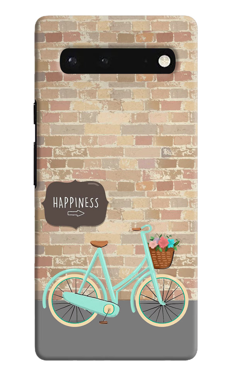 Happiness Artwork Google Pixel 6 Back Cover, Hard case