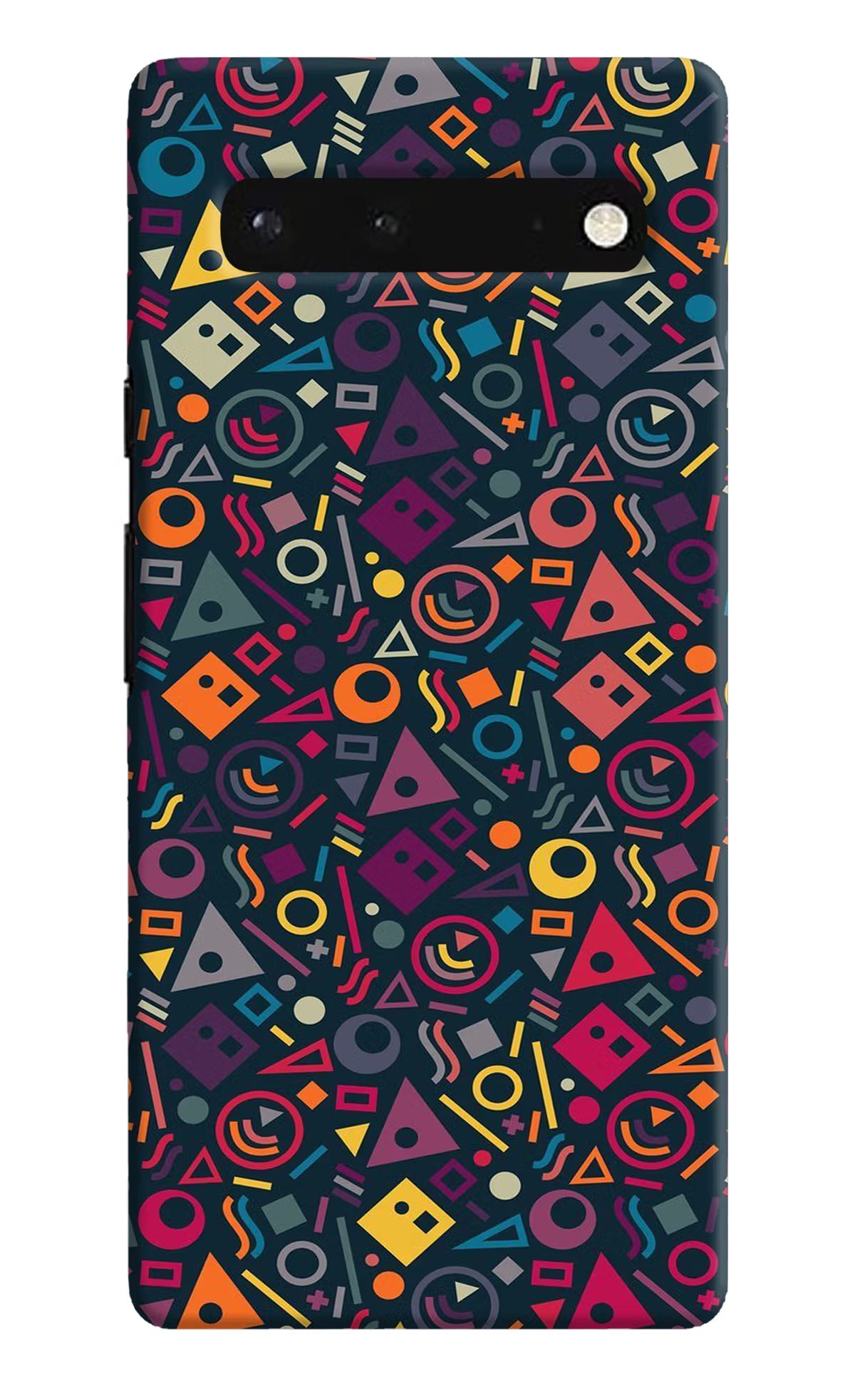 Geometric Abstract Google Pixel 6 Hard Case Back Cover by Casekaro