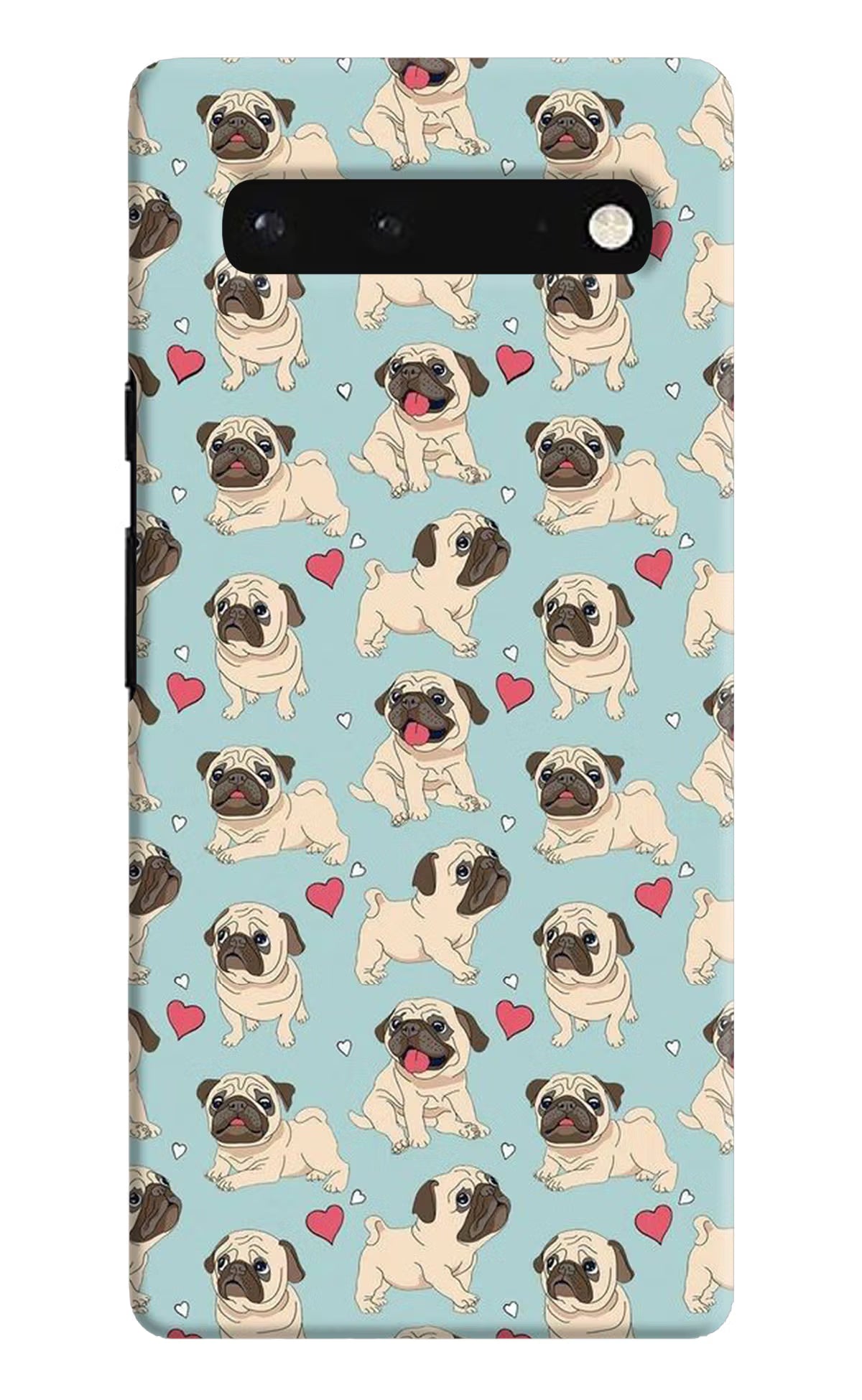 Pug Dog Google Pixel 6 Hard Case Back Cover by Casekaro
