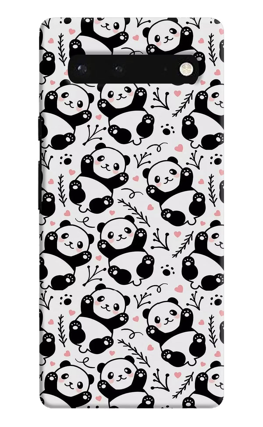 Cute Panda Google Pixel 6 Back Cover, Hard case