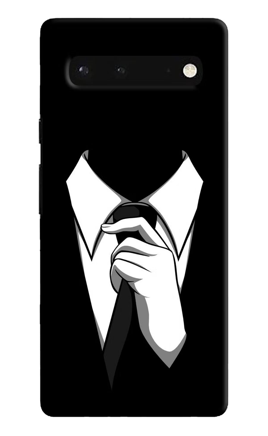 Black Tie Google Pixel 6 Back Cover, Hard case
