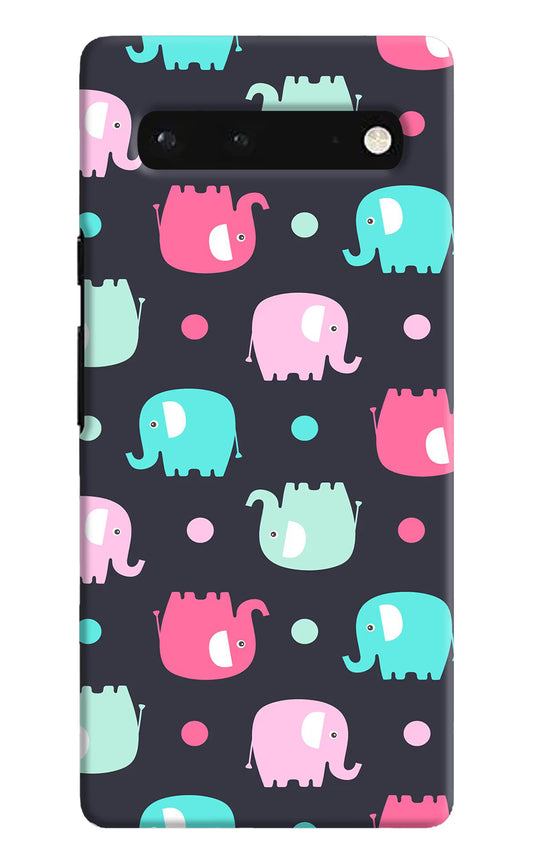 Elephants Google Pixel 6 Hard Case Back Cover by Casekaro