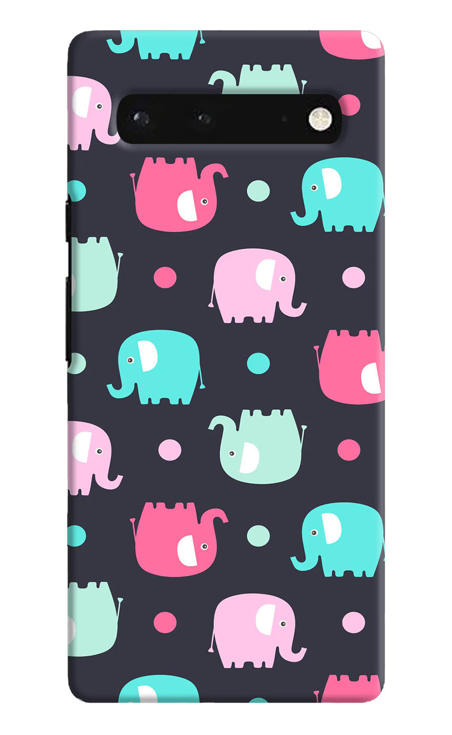 Elephants Google Pixel 6 Back Cover, Hard case