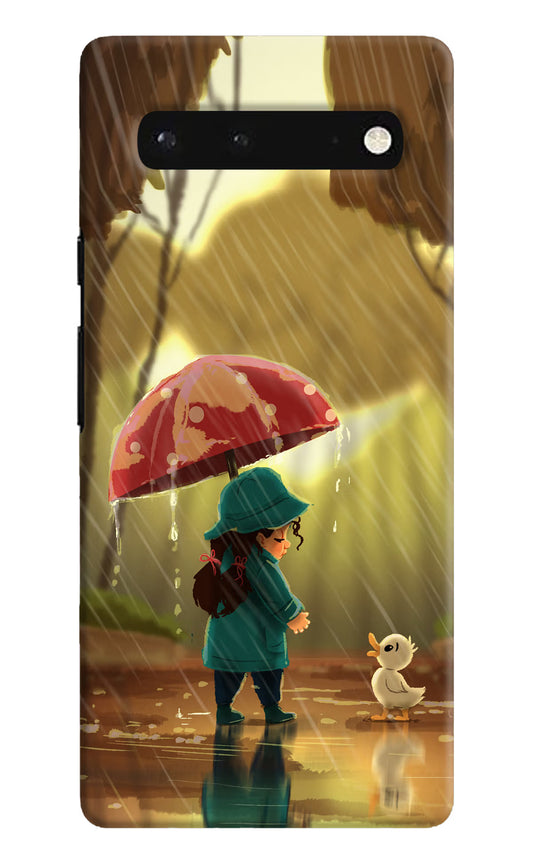 Rainy Day Google Pixel 6 Hard Case Back Cover by Casekaro