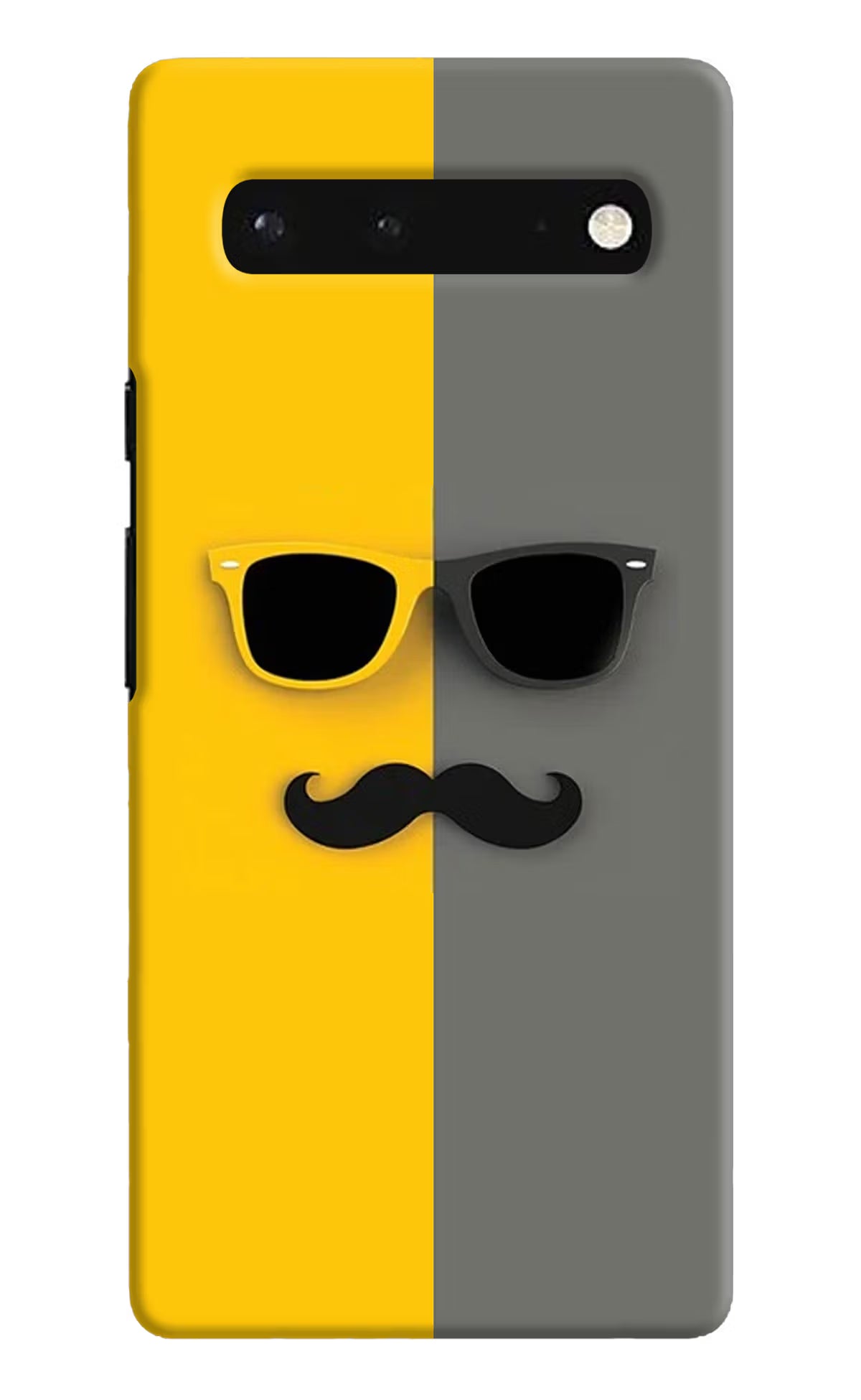 Sunglasses with Mustache Google Pixel 6 Hard Case Back Cover by Casekaro