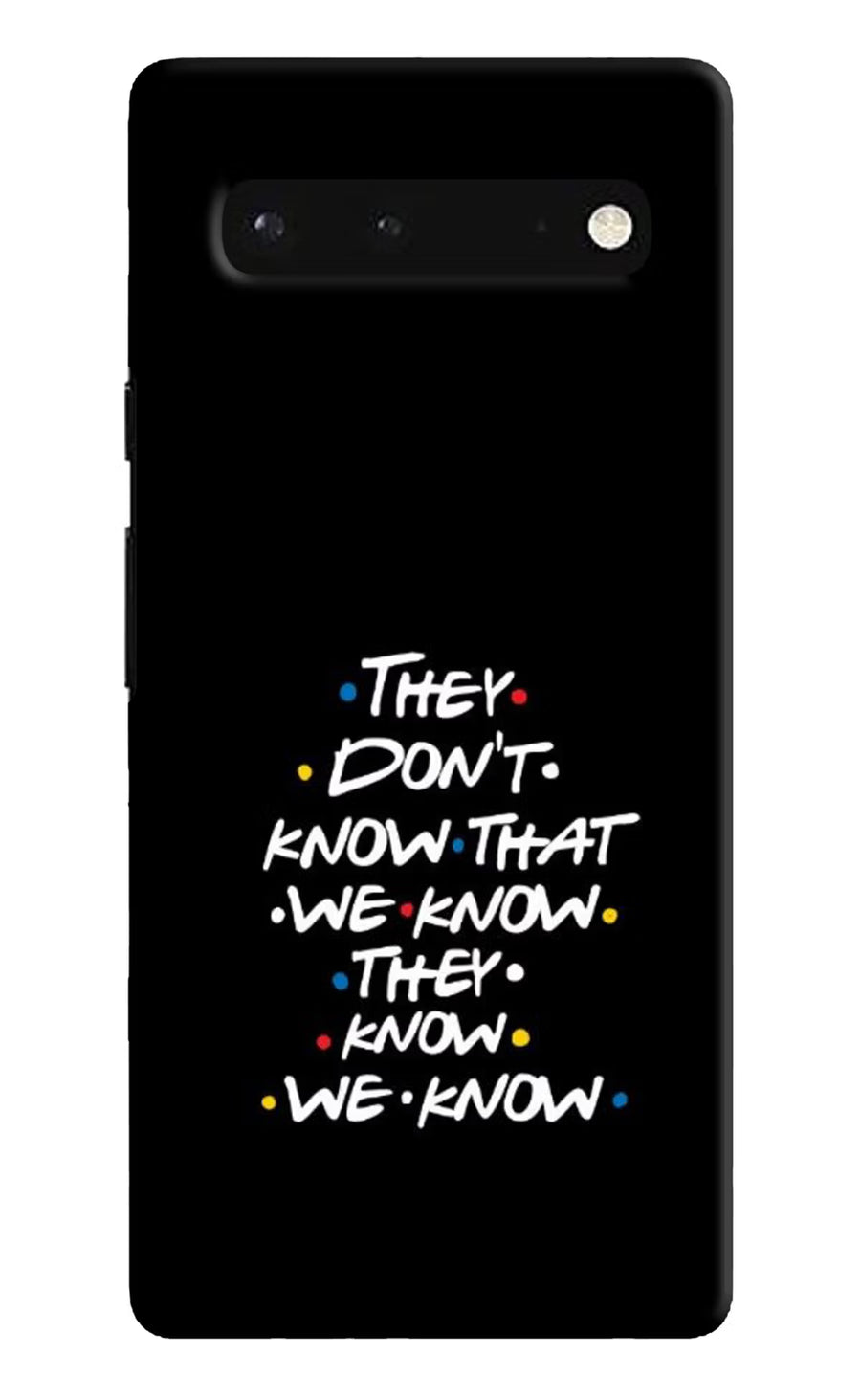 FRIENDS Dialogue Google Pixel 6 Back Cover, Hard case