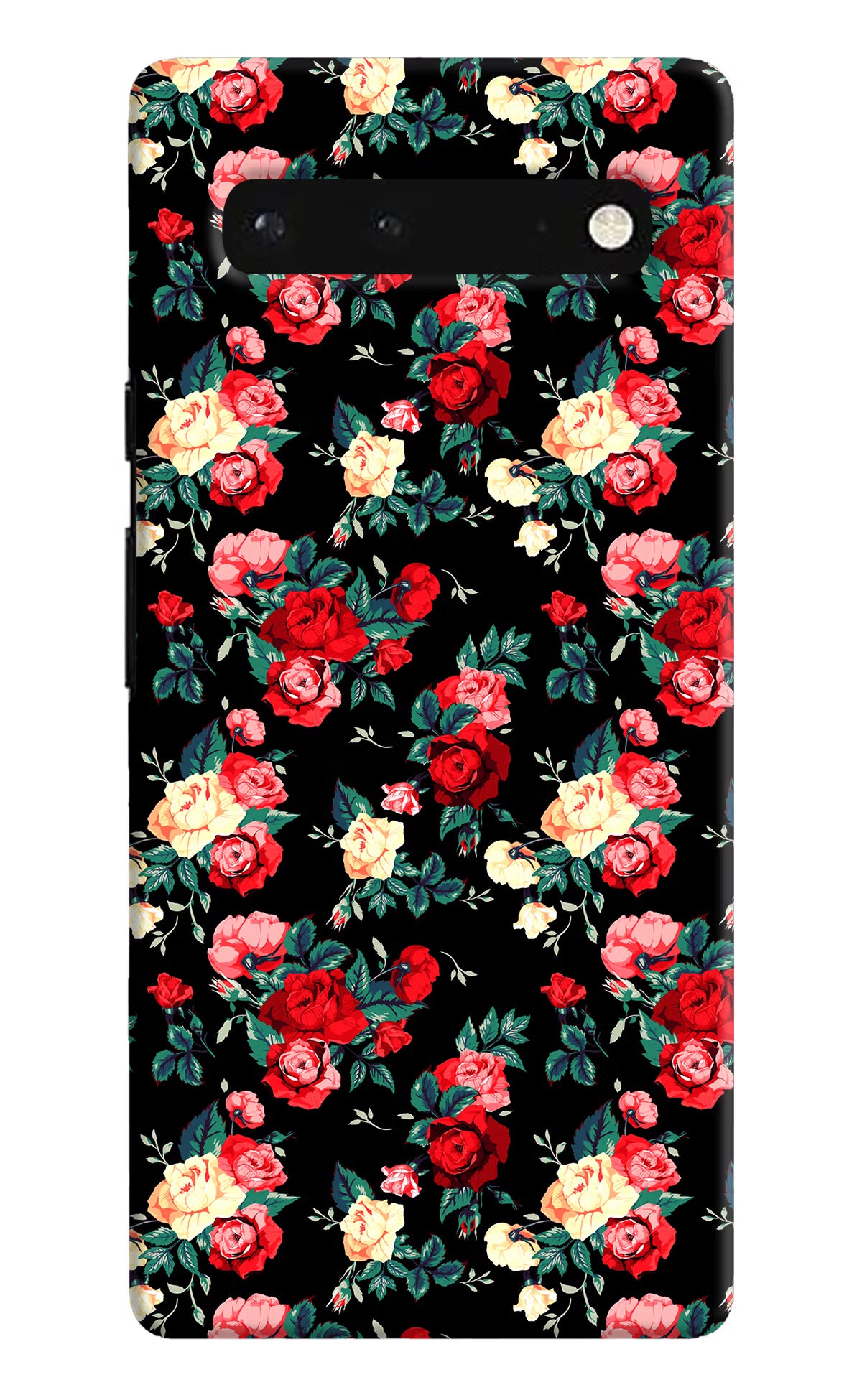 Rose Pattern Google Pixel 6 Hard Case Back Cover by Casekaro