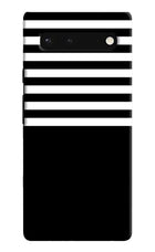 Black and White Print Google Pixel 6 Hard Case Back Cover by Casekaro