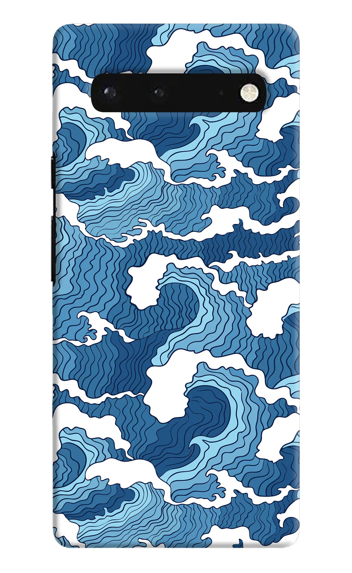 Blue Waves Google Pixel 6 Hard Case Back Cover by Casekaro