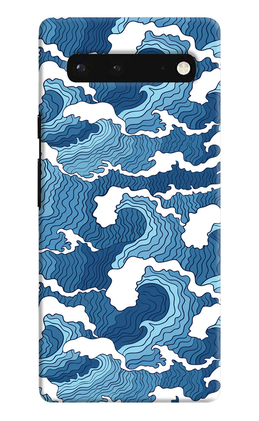 Blue Waves Google Pixel 6 Hard Case Back Cover by Casekaro