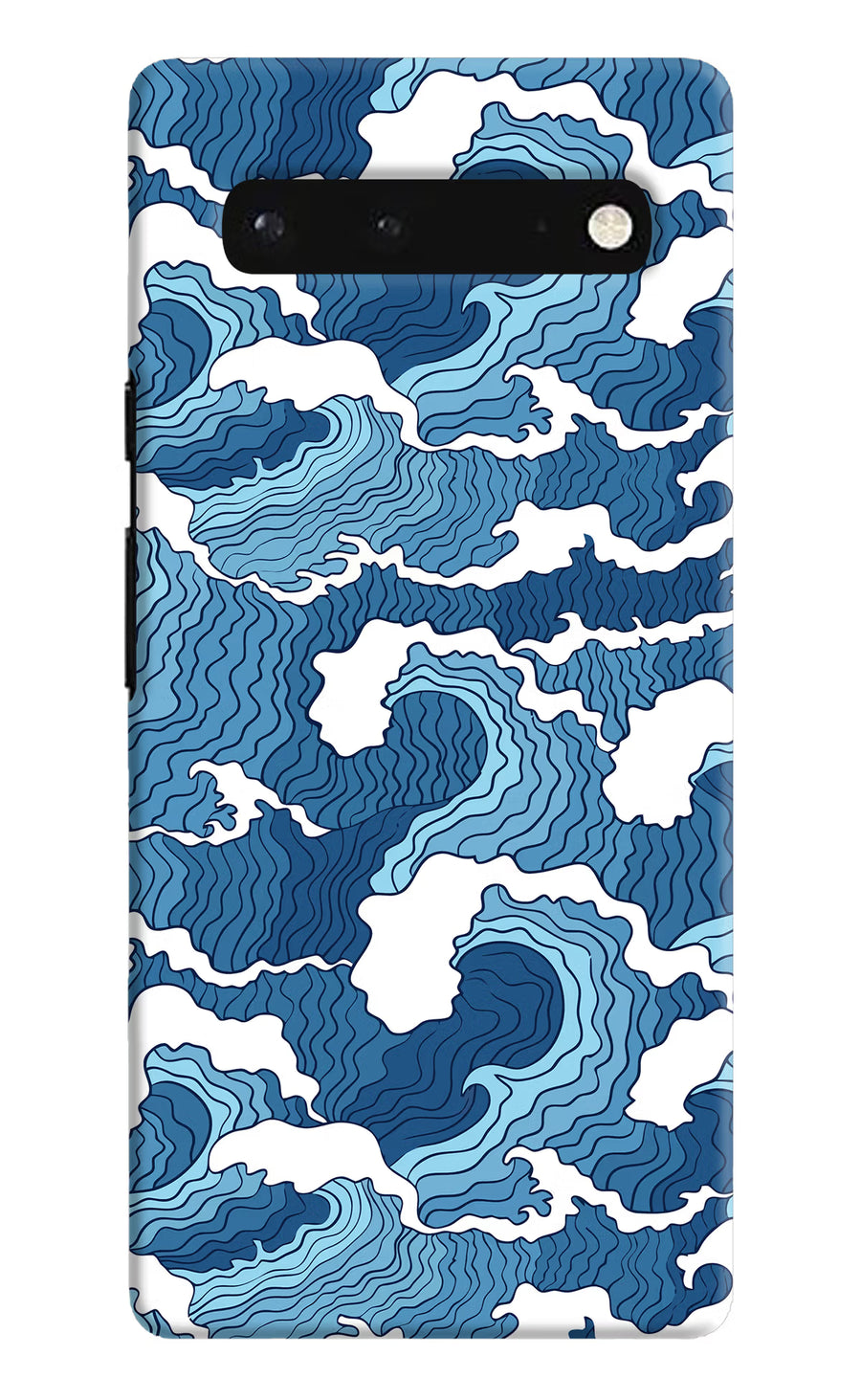 Blue Waves Google Pixel 6 Back Cover, Hard case