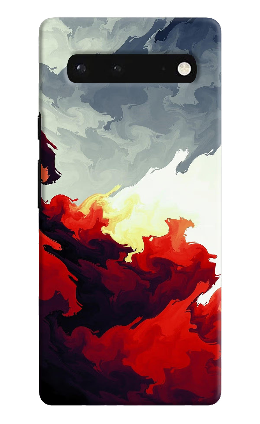 Fire Cloud Google Pixel 6 Back Cover, Hard case