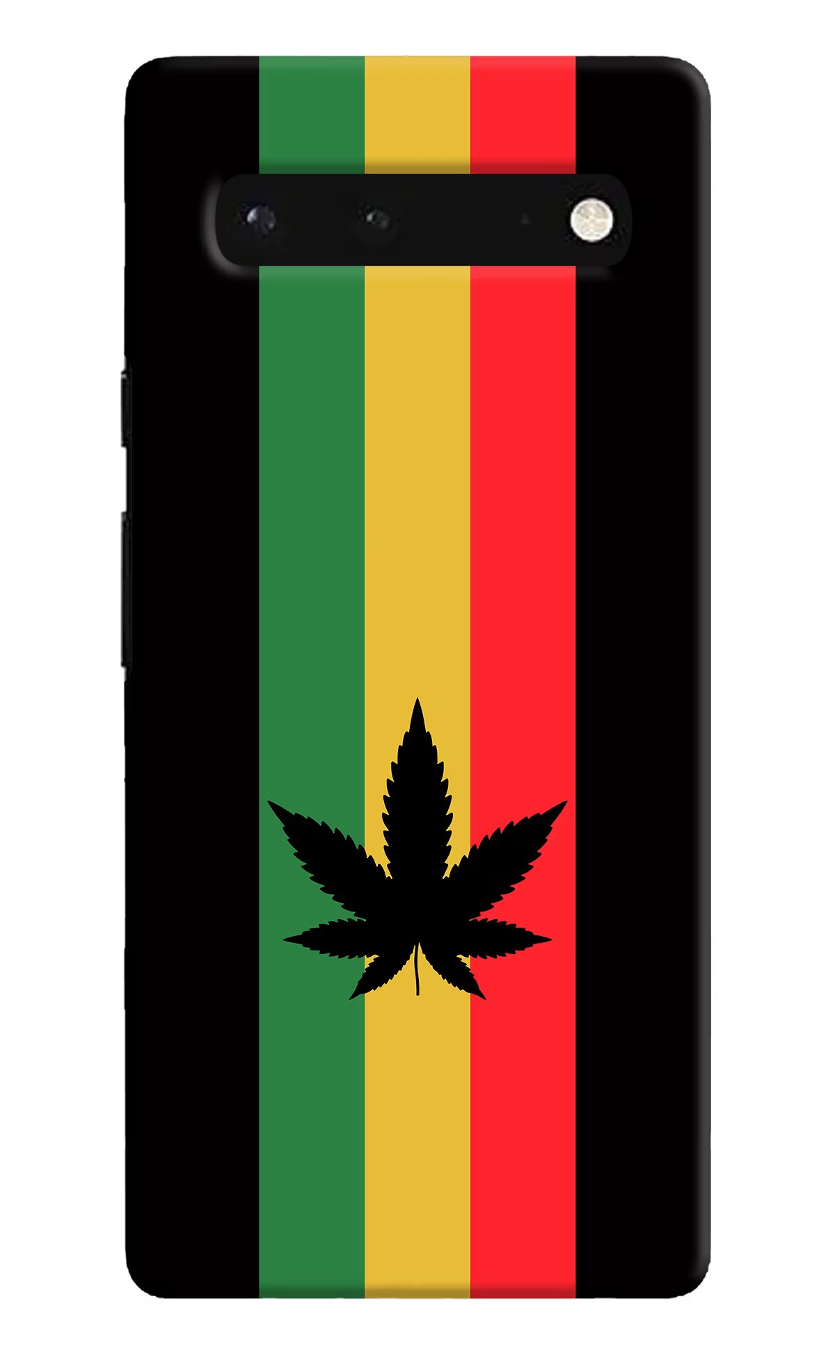 Weed Flag Google Pixel 6 Hard Case Back Cover by Casekaro