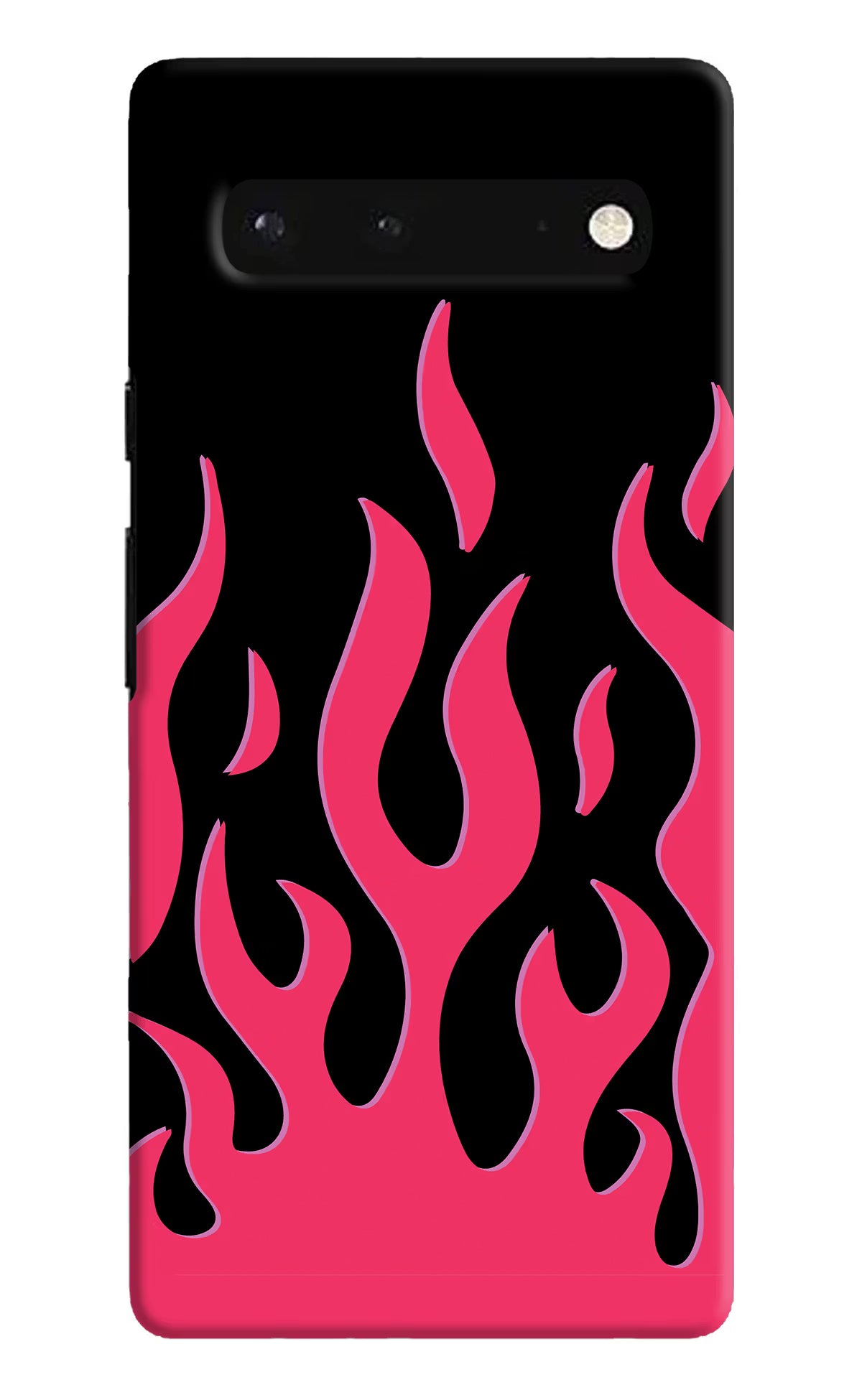 Fire Flames Google Pixel 6 Hard Case Back Cover by Casekaro