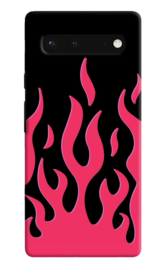 Fire Flames Google Pixel 6 Hard Case Back Cover by Casekaro