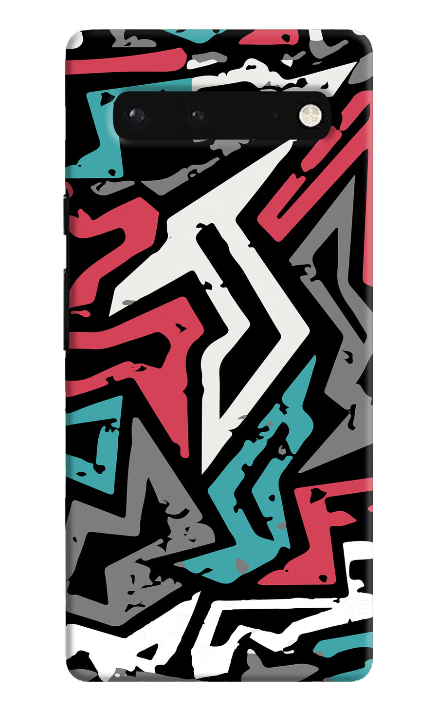 Geometric Graffiti Google Pixel 6 Back Cover, Hard case