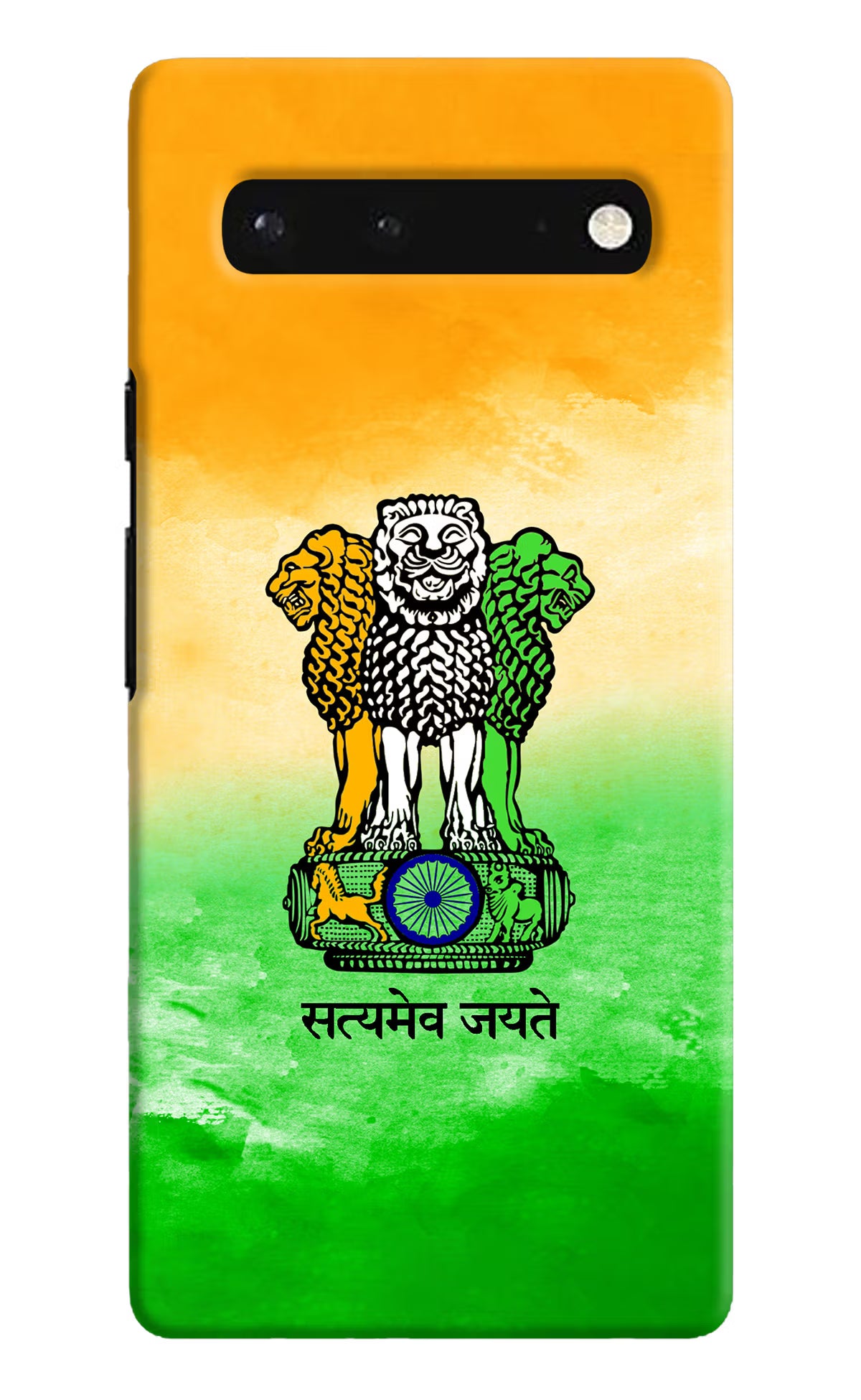 Satyamev Jayate Flag Google Pixel 6 Hard Case Back Cover by Casekaro