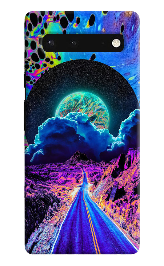 Psychedelic Painting Google Pixel 6 Hard Case Back Cover by Casekaro