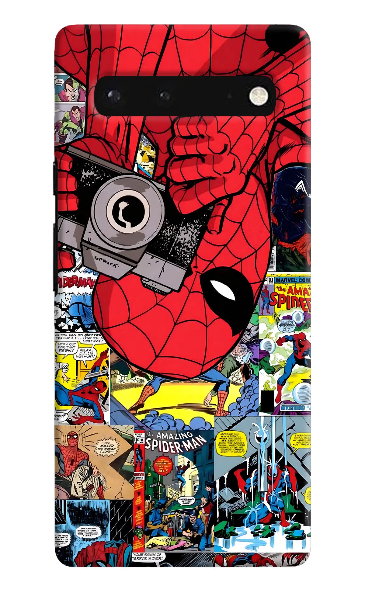 Spider Man Google Pixel 6 Hard Case Back Cover by Casekaro