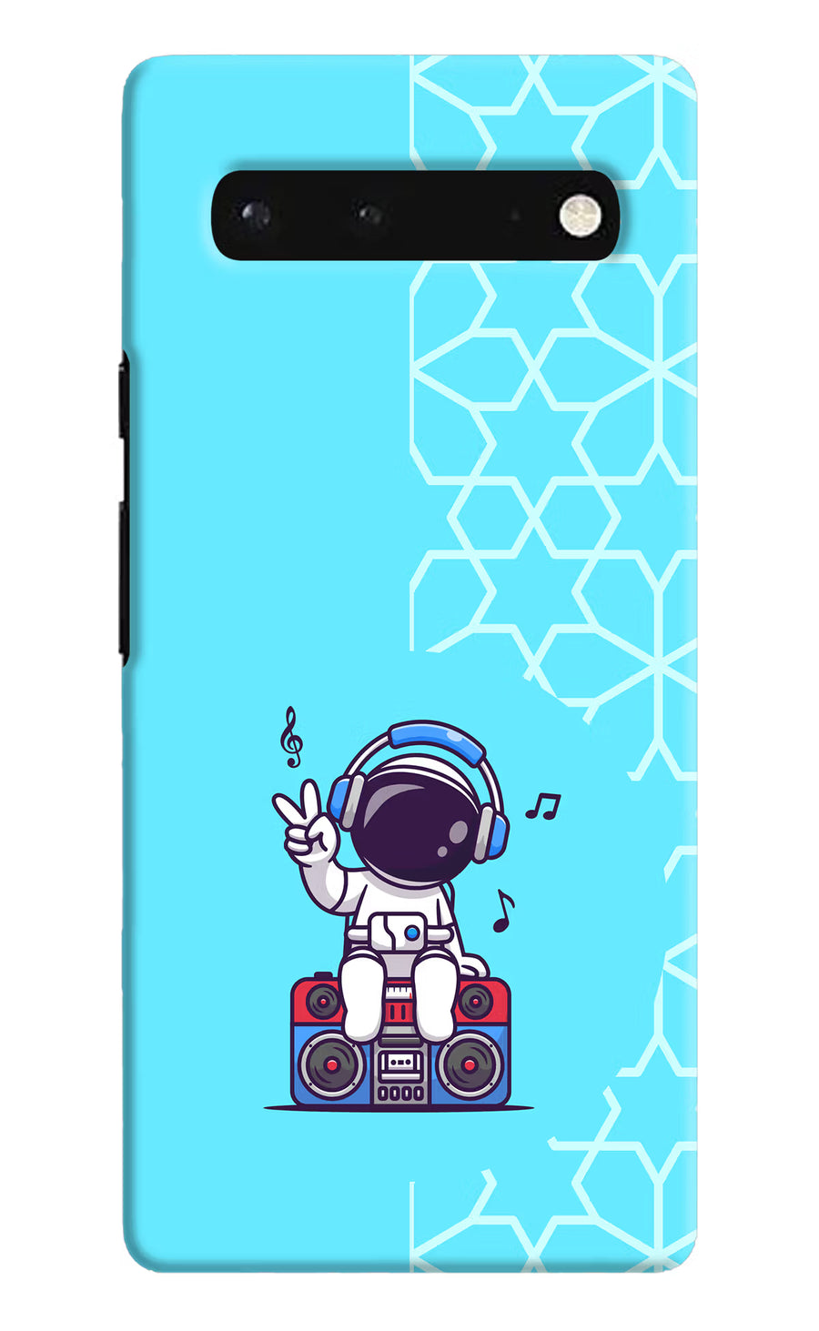 Cute Astronaut Chilling Google Pixel 6 Back Cover, Hard case